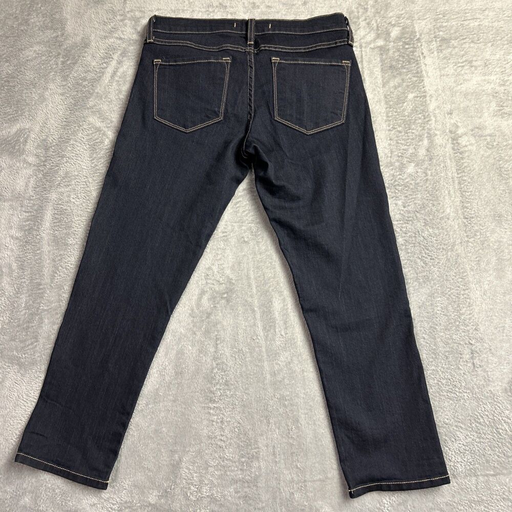 Flying Monkey Womens Jeans Dark Wash Sz. 28 Relaxed Stretch Straight Leg Capri - Picture 14 of 16